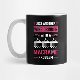 Wine Drinker Macrame Mug